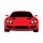 stylish-red-sports-car-icon-front-view-speedy-automotive-illustration-vector stylish-red-sports-car-icon-front-view-speedy-automotive-illustration-vector
