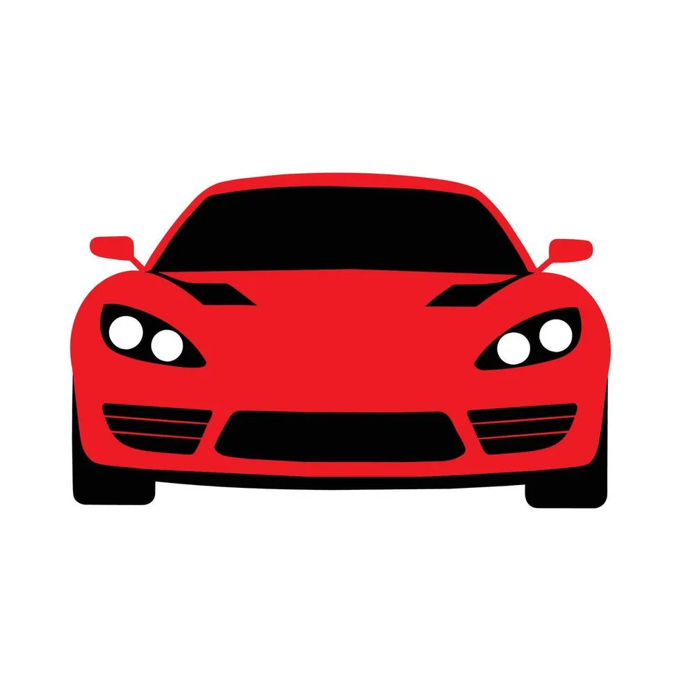 stylish-red-sports-car-icon-front-view-speedy-automotive-illustration-vector